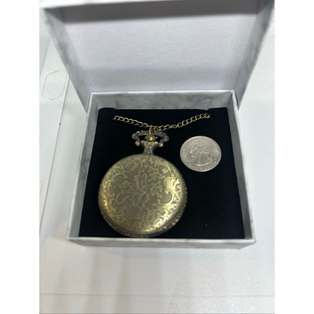 🚔 Police Pocket Watch Necklace – “To Protect & Serve” – Antique Bronze – Gift B - Picture 3 of 4